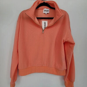 Superforme orange quarter half zip sweater size Xlarge